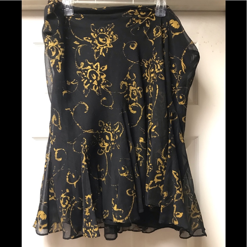 Ralph Lauren black and gold skirt sz  XL